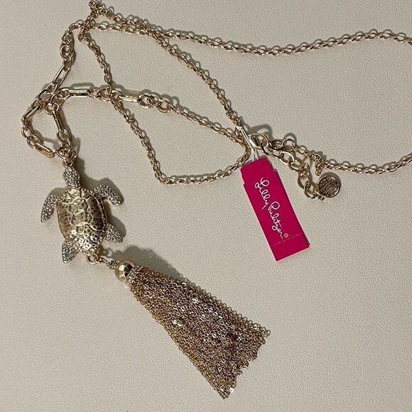 Lilly Pulitzer Snappy Tassel Necklace NeW - Picture 4 of 4